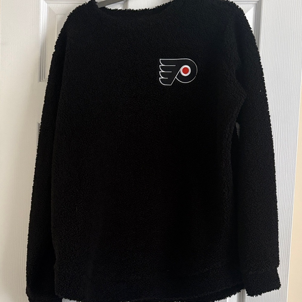 Black Philadelphia Flyers Fleece Pullover with Logo
